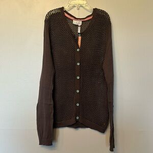 Matilda Jane 435 brown cardigan, size 12